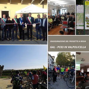 Domenica 20 ottobre si è svolto a Negrar l'inaugurazione del progetto a Regia GAL- PC03  “Sviluppo del turismo sostenibile in Valpolicella - Il Cicloturismo” 